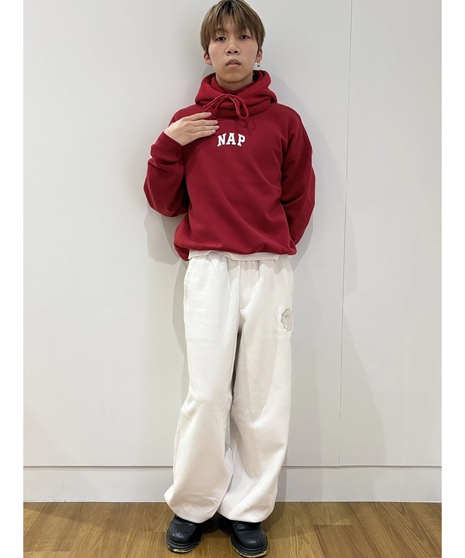 GAP｜(U)ヴィンテージソフト NAPロゴ モックネック スウェットシャツ