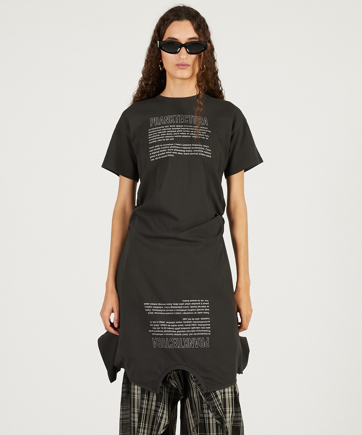 PRANK PROJECT｜カットシンメプリントT / Inverted Tee Dress