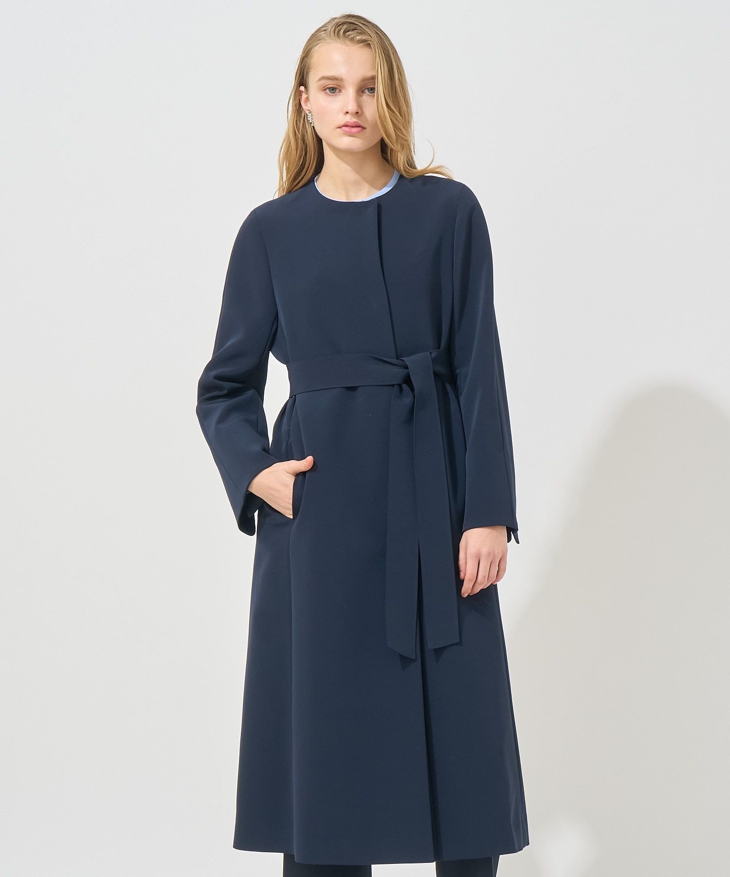 ANAYI｜【Eternal Line 2025】コンパクトストレッチノーカラーコート