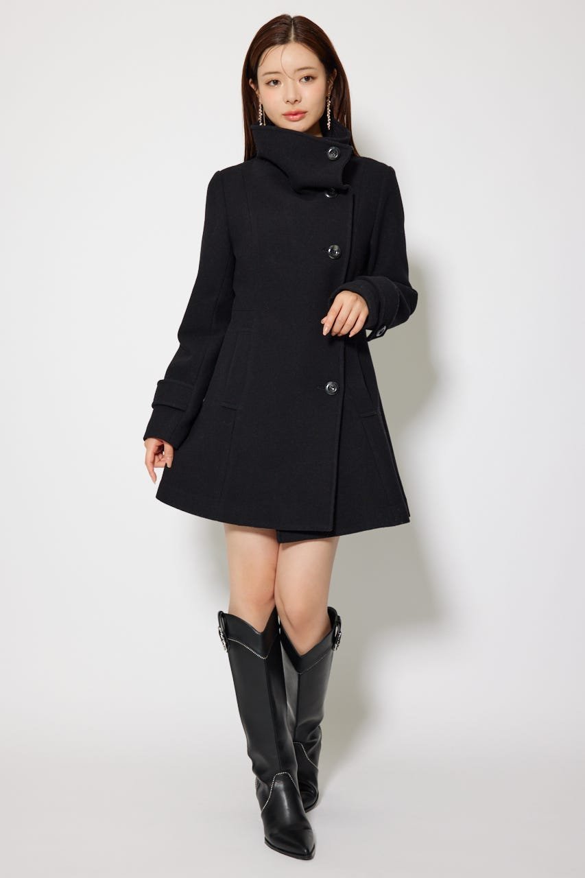 rienda｜25オーバーネックシンデレララインミニコート | Rakuten