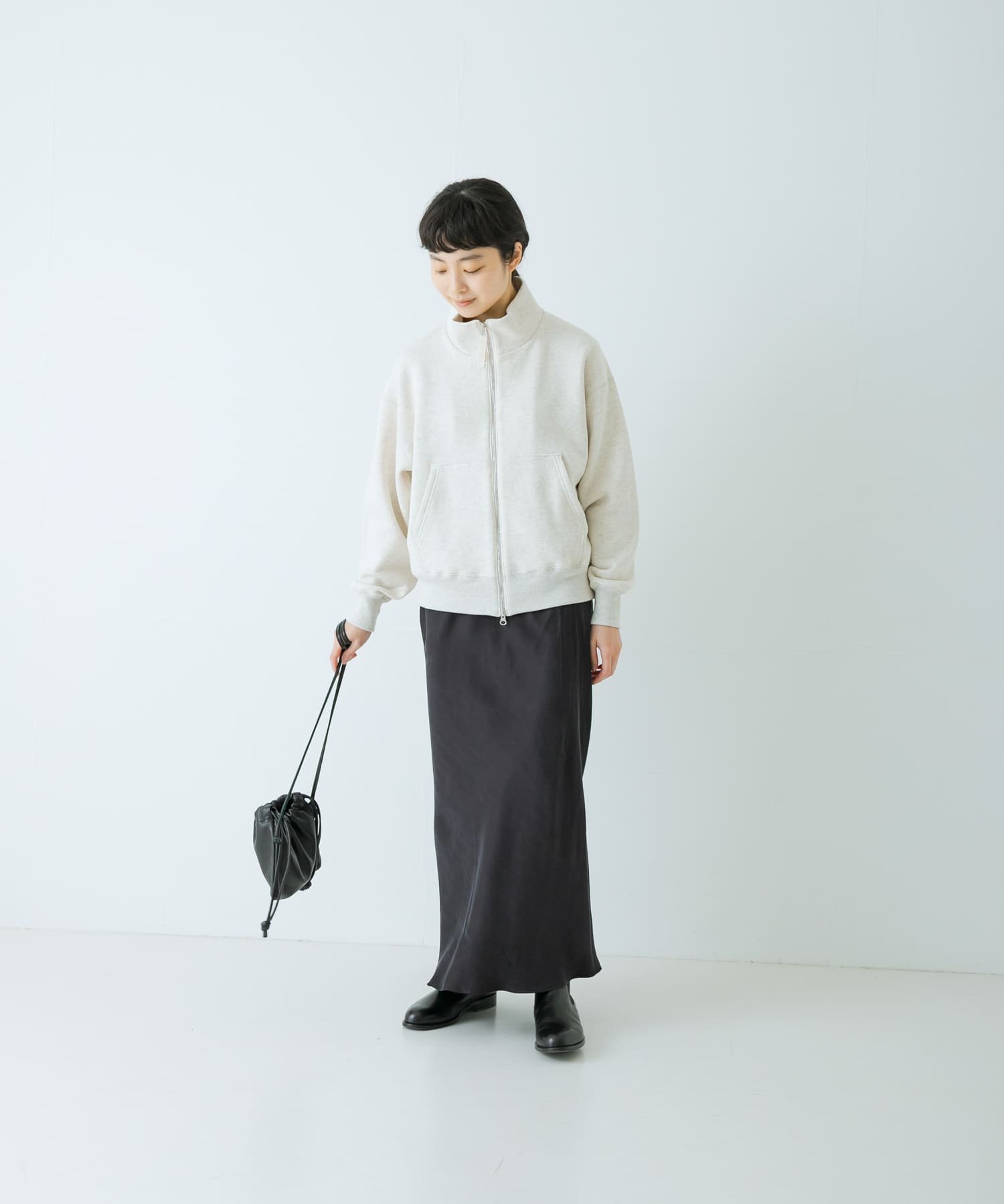 かぐれ｜コットンスウェットスタンドジップ | Rakuten Fashion(楽天