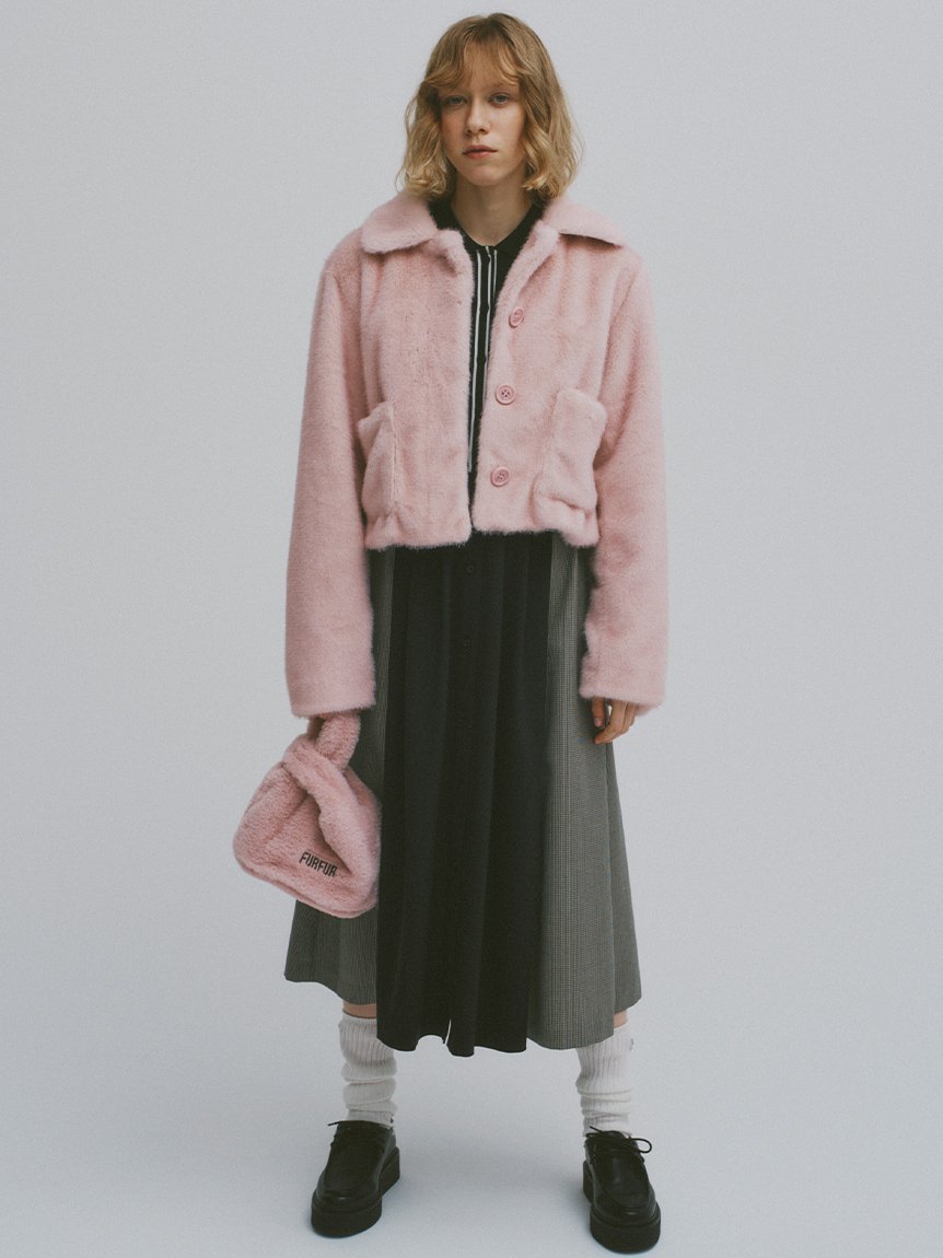 FURFUR｜リブコンビシャツワンピース | Rakuten Fashion(楽天