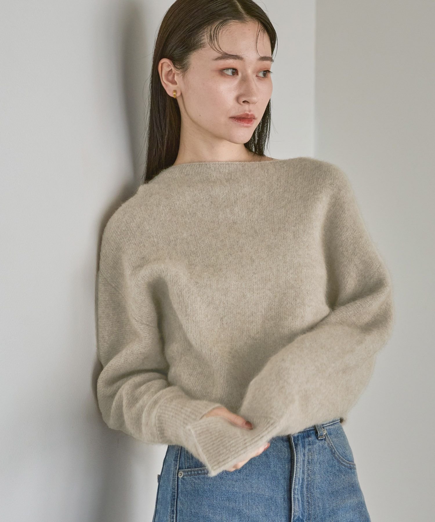 A part by｜CNラクーンコンボートネックプルオーバーニット | Rakuten