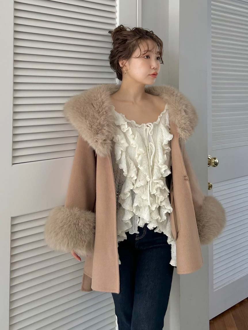 SNIDEL｜ファーケープコート | Rakuten Fashion(楽天ファッション／旧