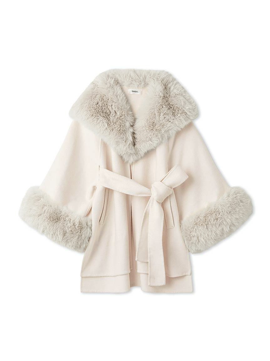 SNIDEL｜ファーケープコート | Rakuten Fashion(楽天ファッション／旧