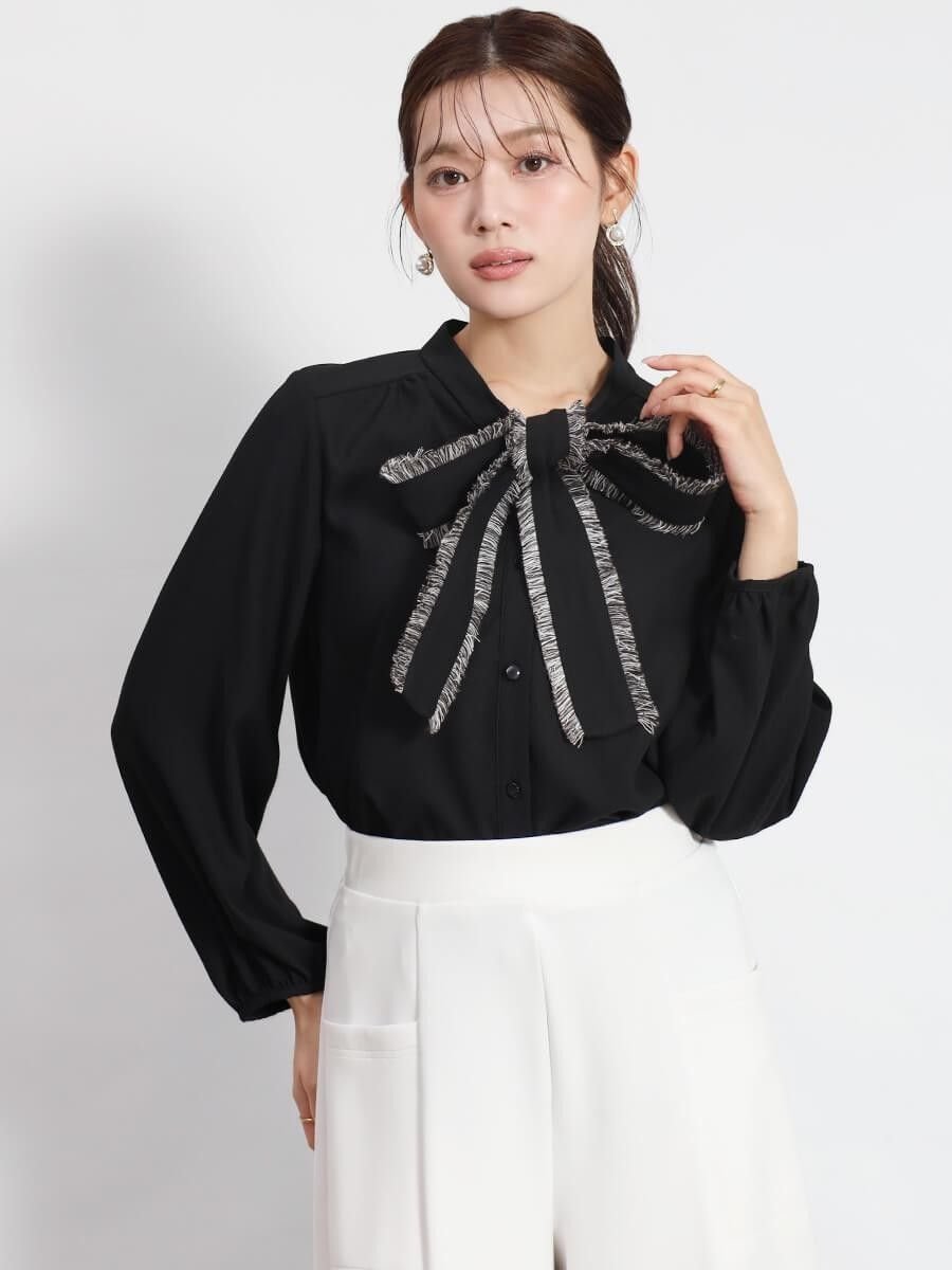 Vin｜フリンジリボンブラウス | Rakuten Fashion(楽天ファッション／旧