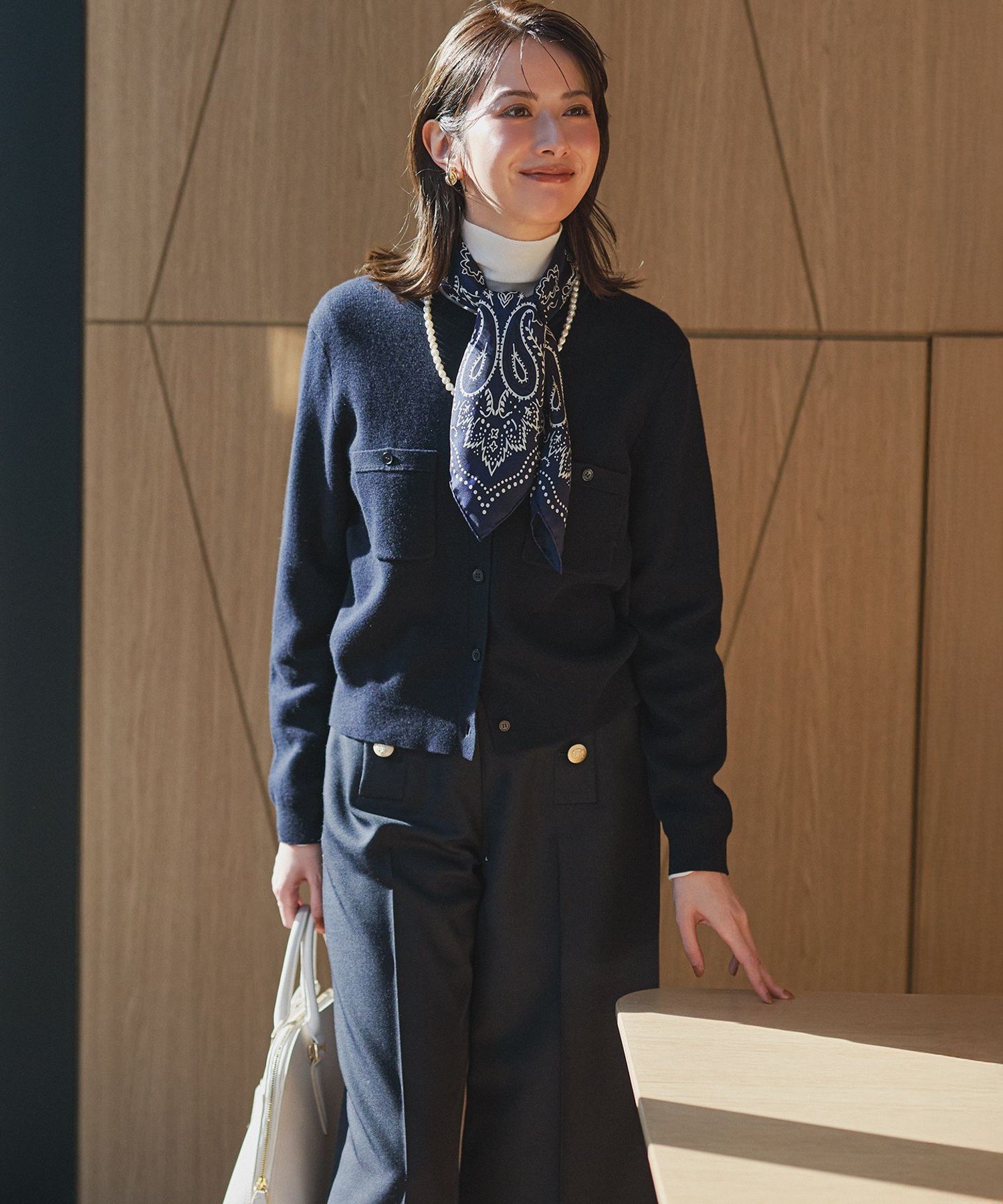 23区｜【VERY・Oggi掲載】TWギャバジン ワイドパンツ | Rakuten