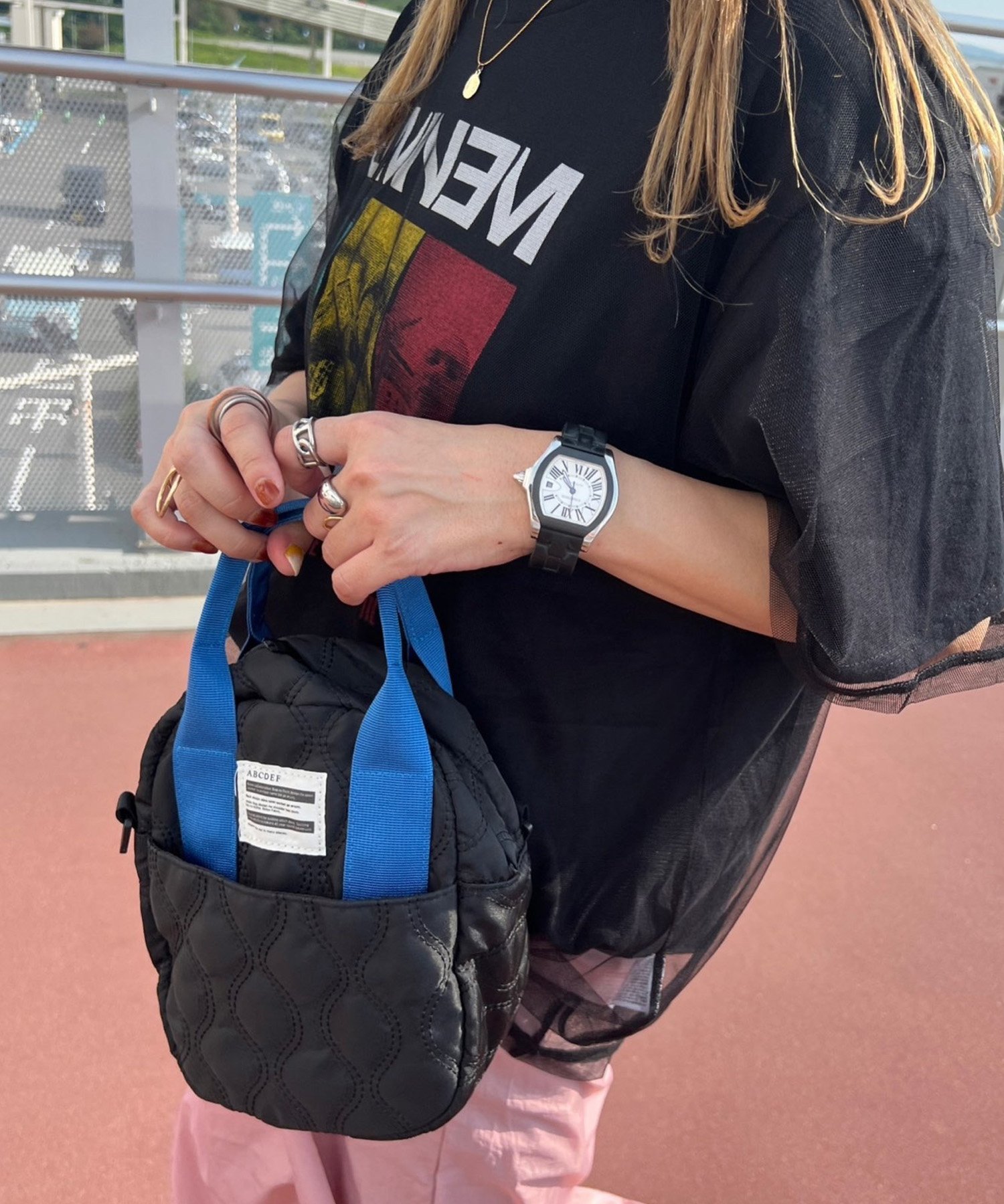 DEVICE｜ユニークタグ ナイロン ミニショルダーバッグ ノームコア