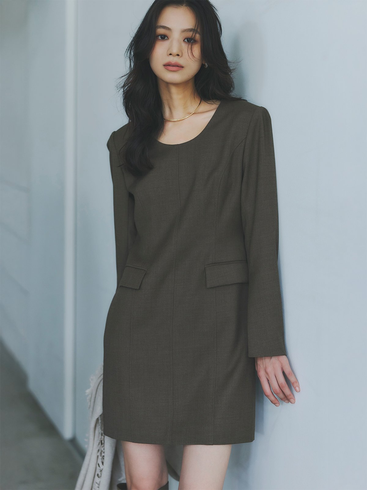 anuans｜ボクシーミニワンピース | Rakuten Fashion(楽天ファッション