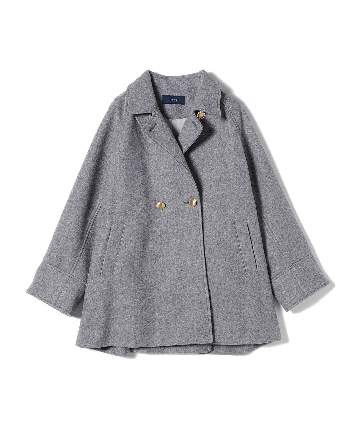 え*み様 SHIPS <手洗い可能>ウールライクジャージーメルトン 2WAY P シップス SHIPS * 〈手洗い可能〉ウール ライク ジャージー メルトン