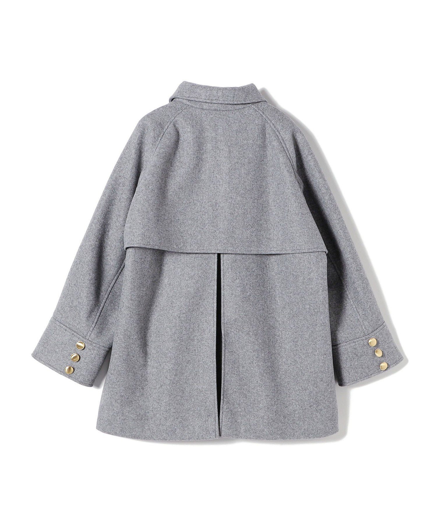 ほぼ新品SHIPSシップスウール ライク ジャージー メルトン2WAY Pコート SHIPS｜【WEB限定】<手洗い可能>ウール ライク ジャージー メルトン