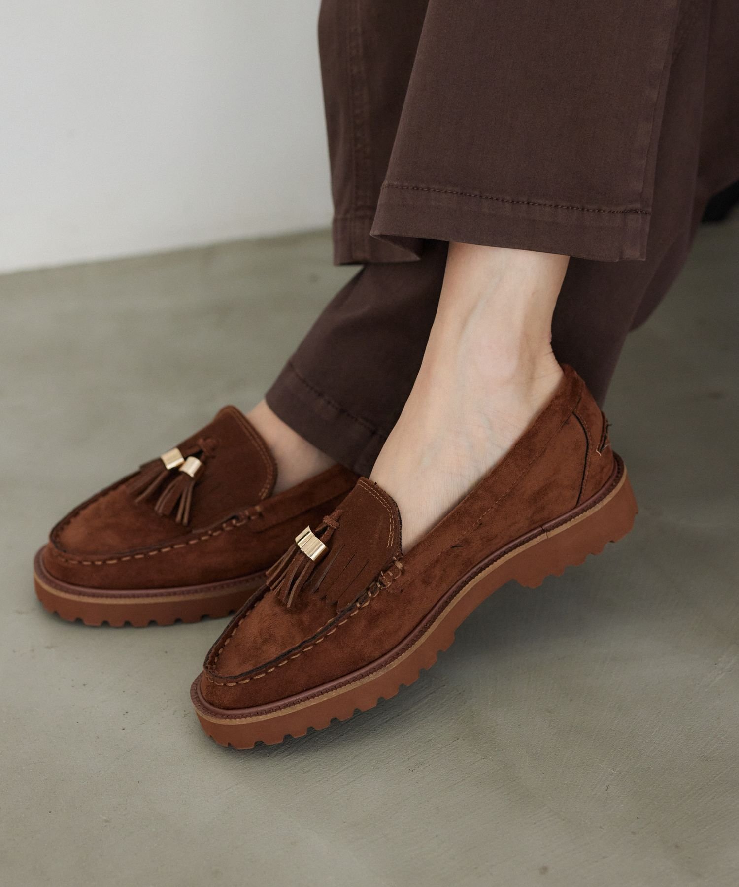 BARNYARDSTORM｜【Mazell】スエードタッセルローファー【WEB限定カラー