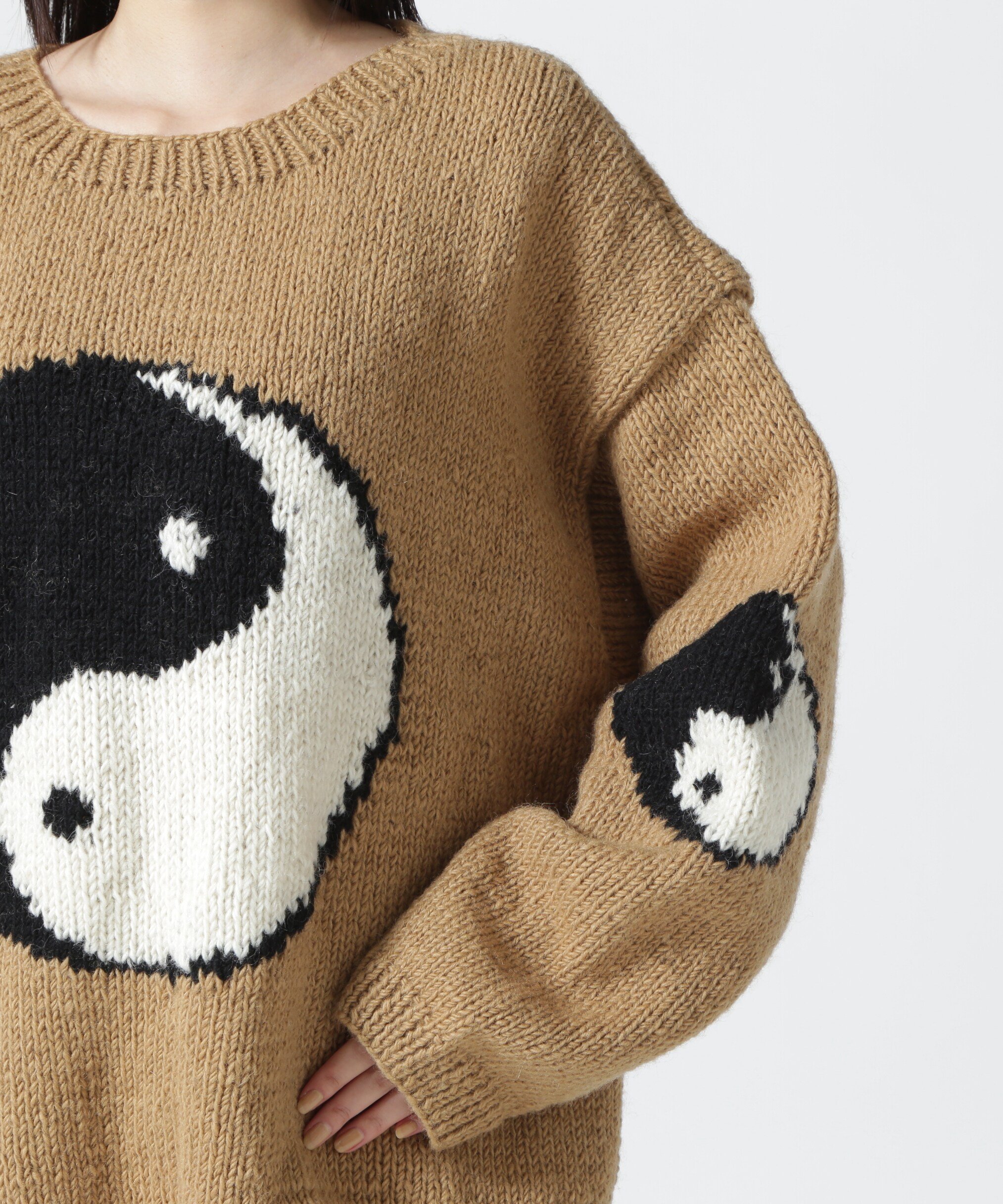 B'2nd｜MacMahon Knitting Mills / Roll Neck Knit-Big Yin&Yang