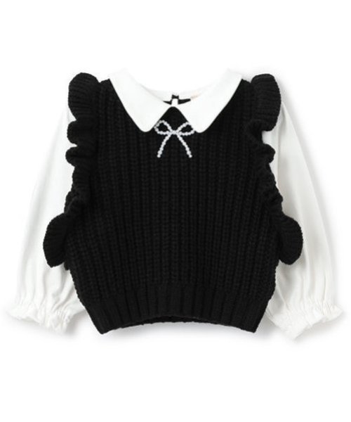 カプリシャスミー リボン付きベスト カプリシャスミー リボン付き