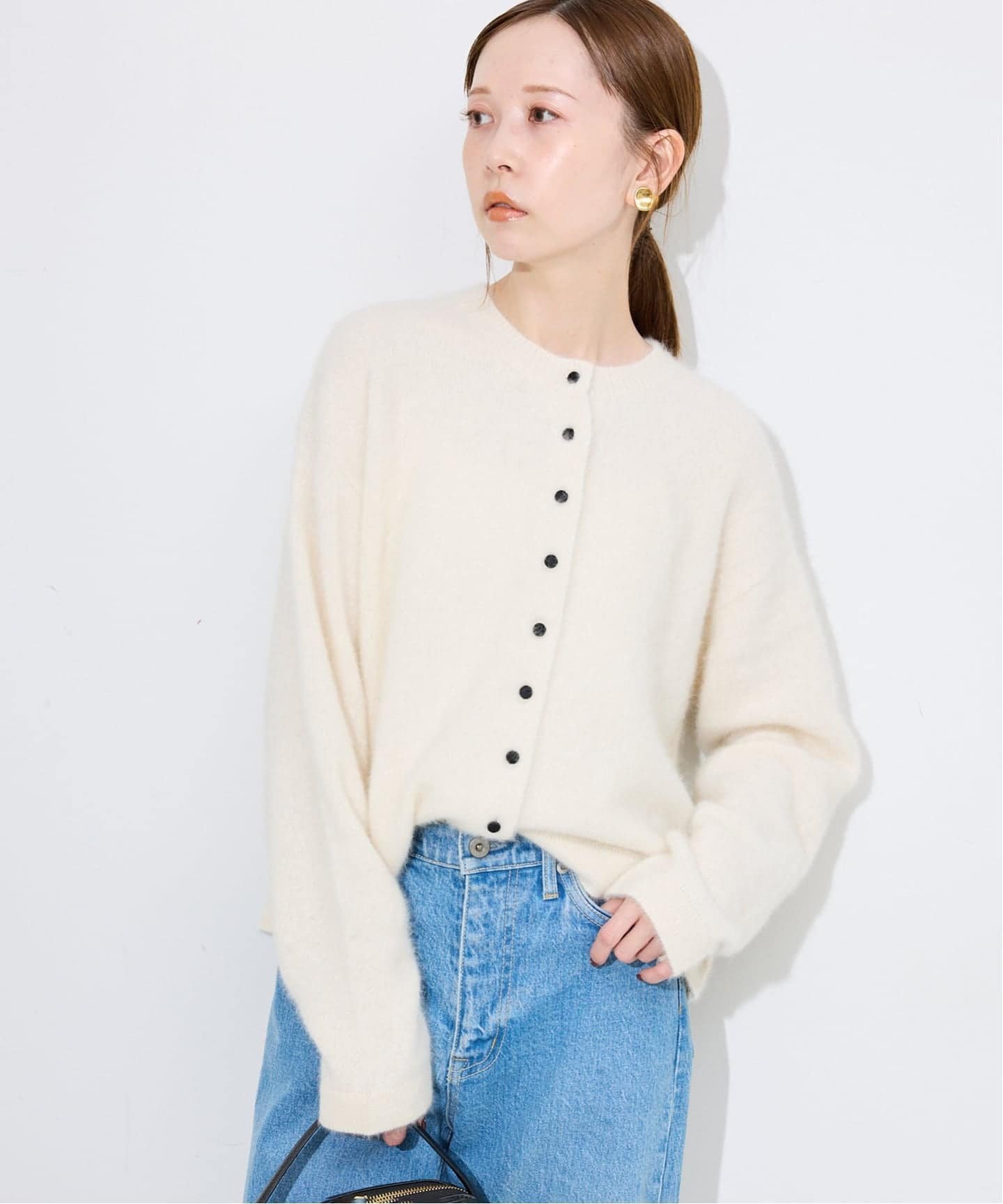 SLOBE IENA｜フォックスアルパカカーディガン | Rakuten Fashion(楽天