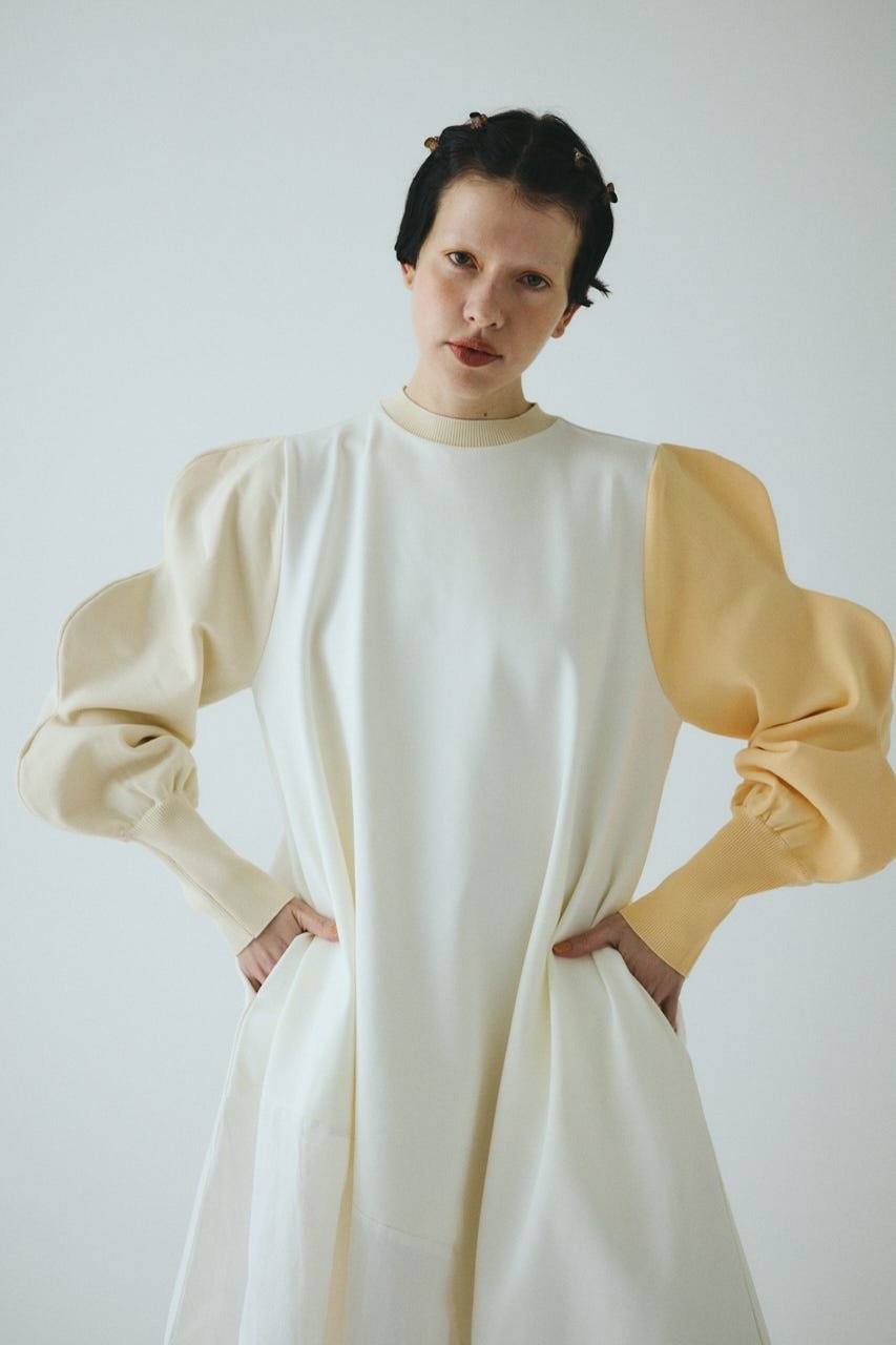 HeRIN.CYE｜Mountain sleeve docking dress | Rakuten Fashion(楽天