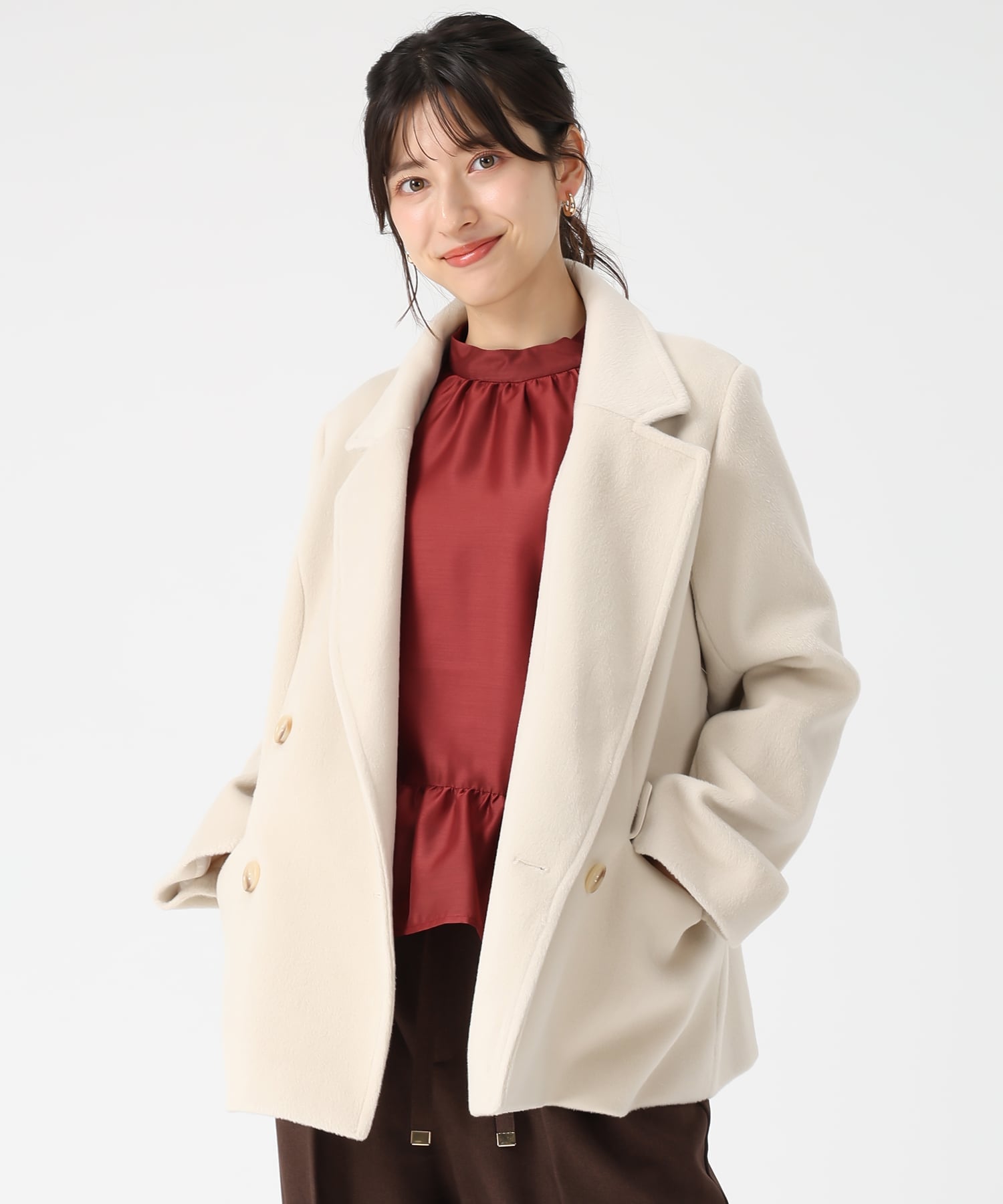 31 Sons de mode｜2025秋冬新作 ダブルショートコート | Rakuten