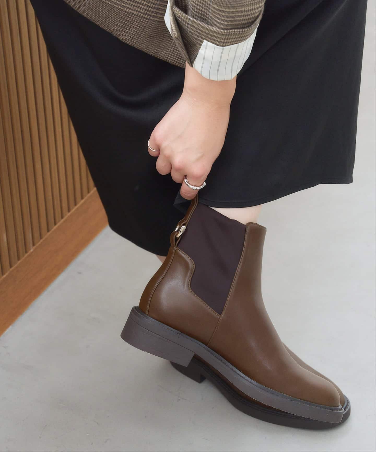 LE TALON｜モールドストレッチショートブーツ | Rakuten Fashion(楽天