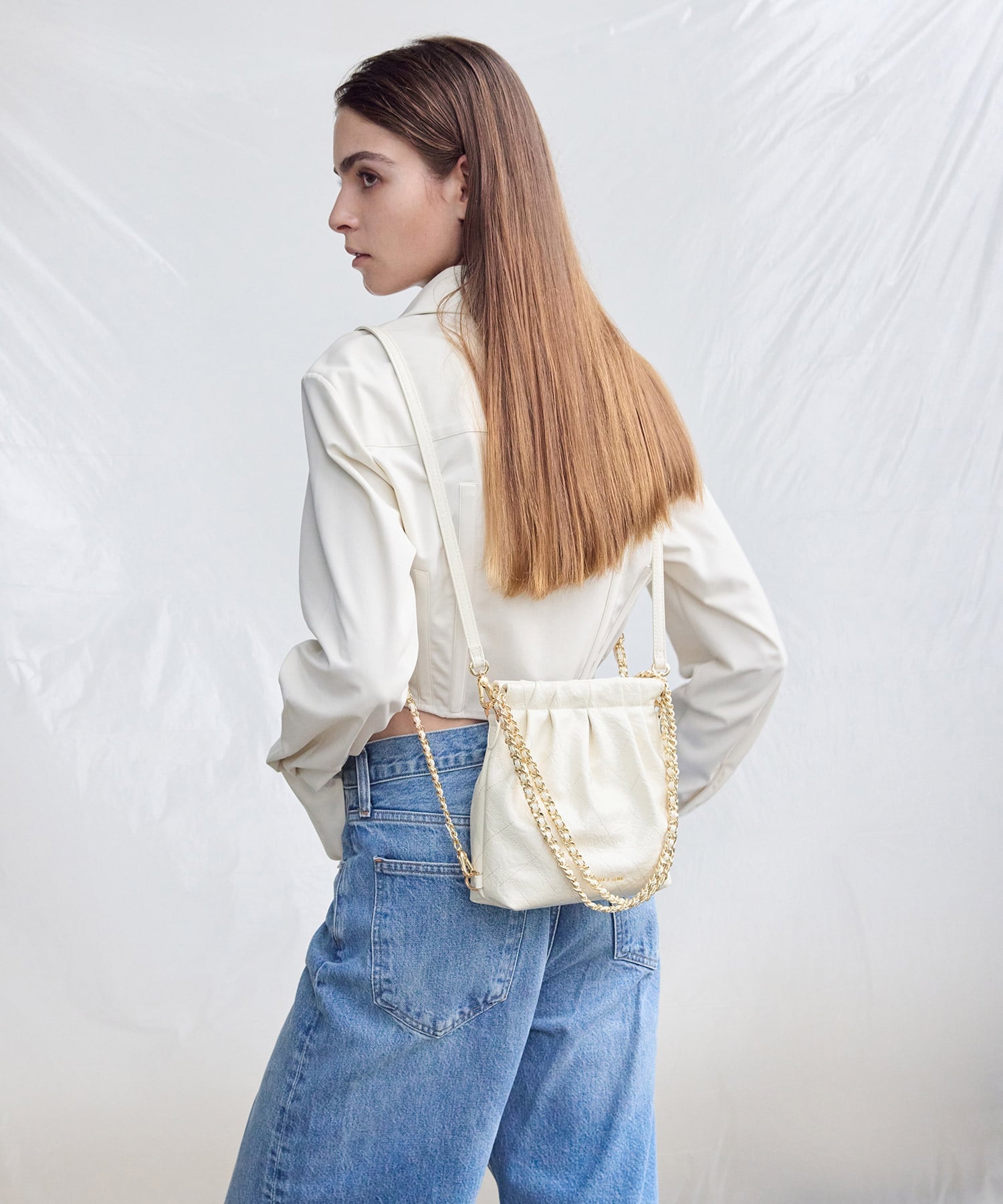 CHARLES & KEITH｜Duo ドゥオ チェーンハンドルツーウェイバックパック