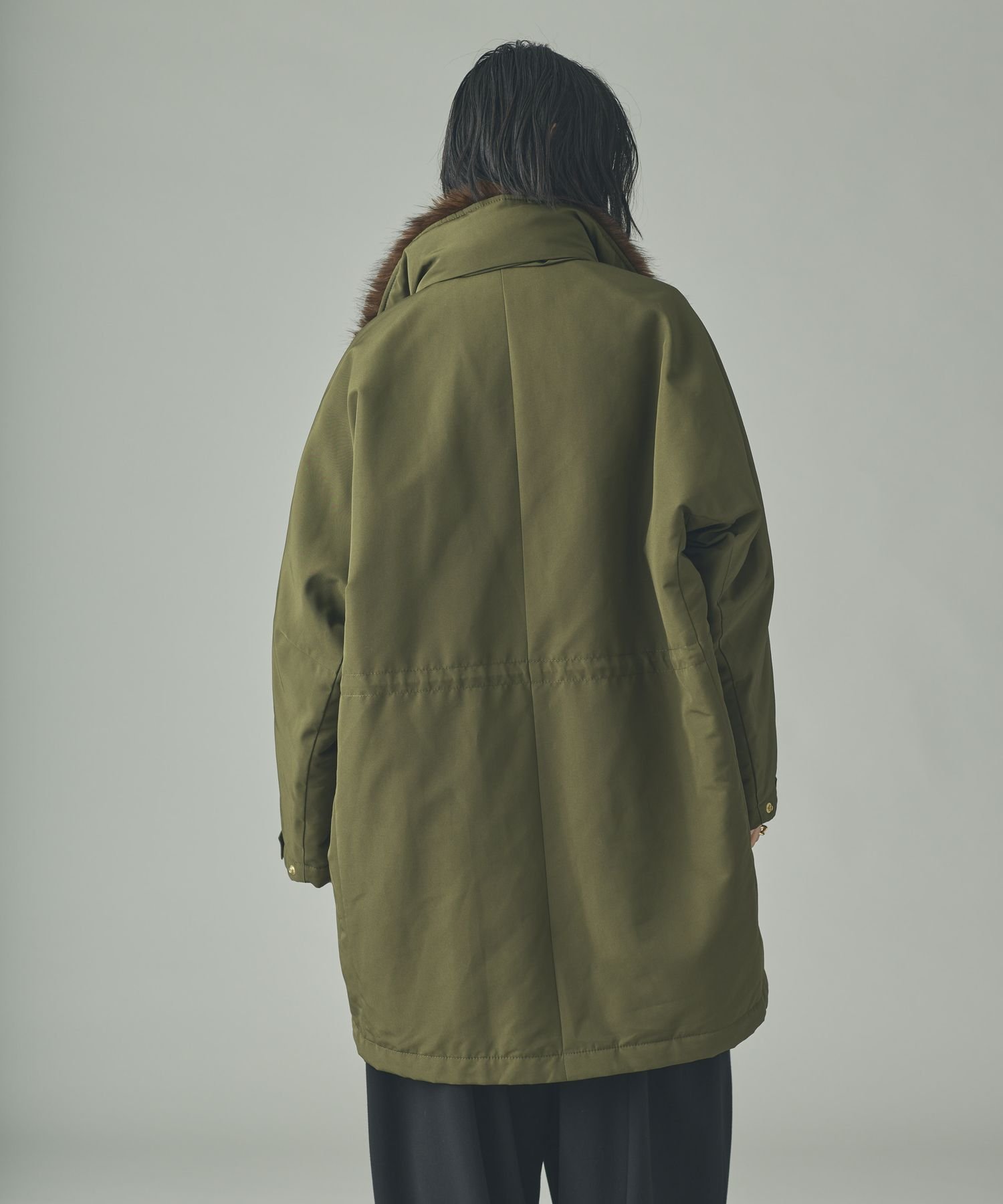 【Curensology】＜&RC＞スウェーディッシュモッズコート Curensology｜<&RC>フェイクファーエリツキスウェーディッシュモッズ