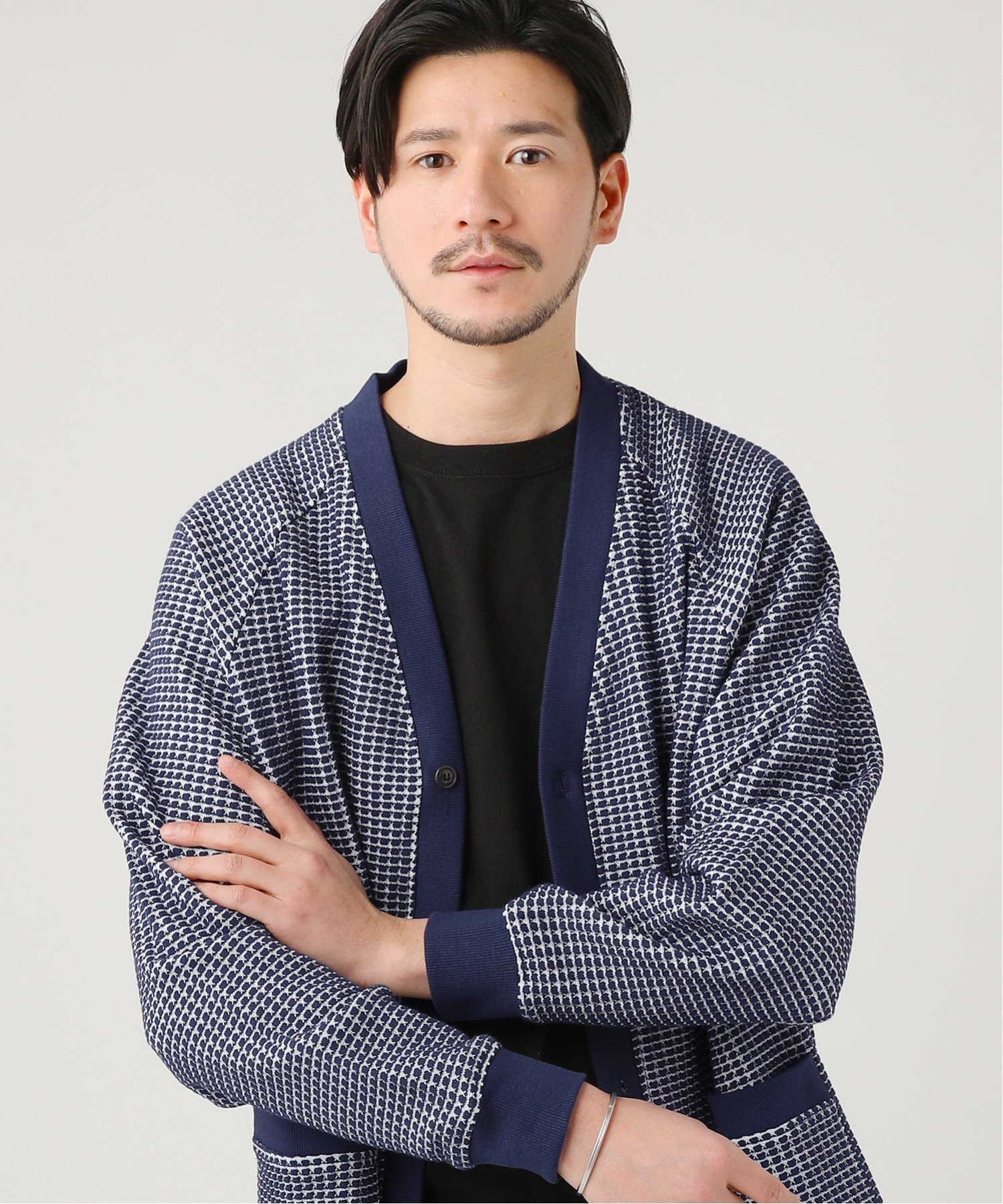 THE CASUAL｜ラグランワッフルカーディガン | Rakuten Fashion(楽天