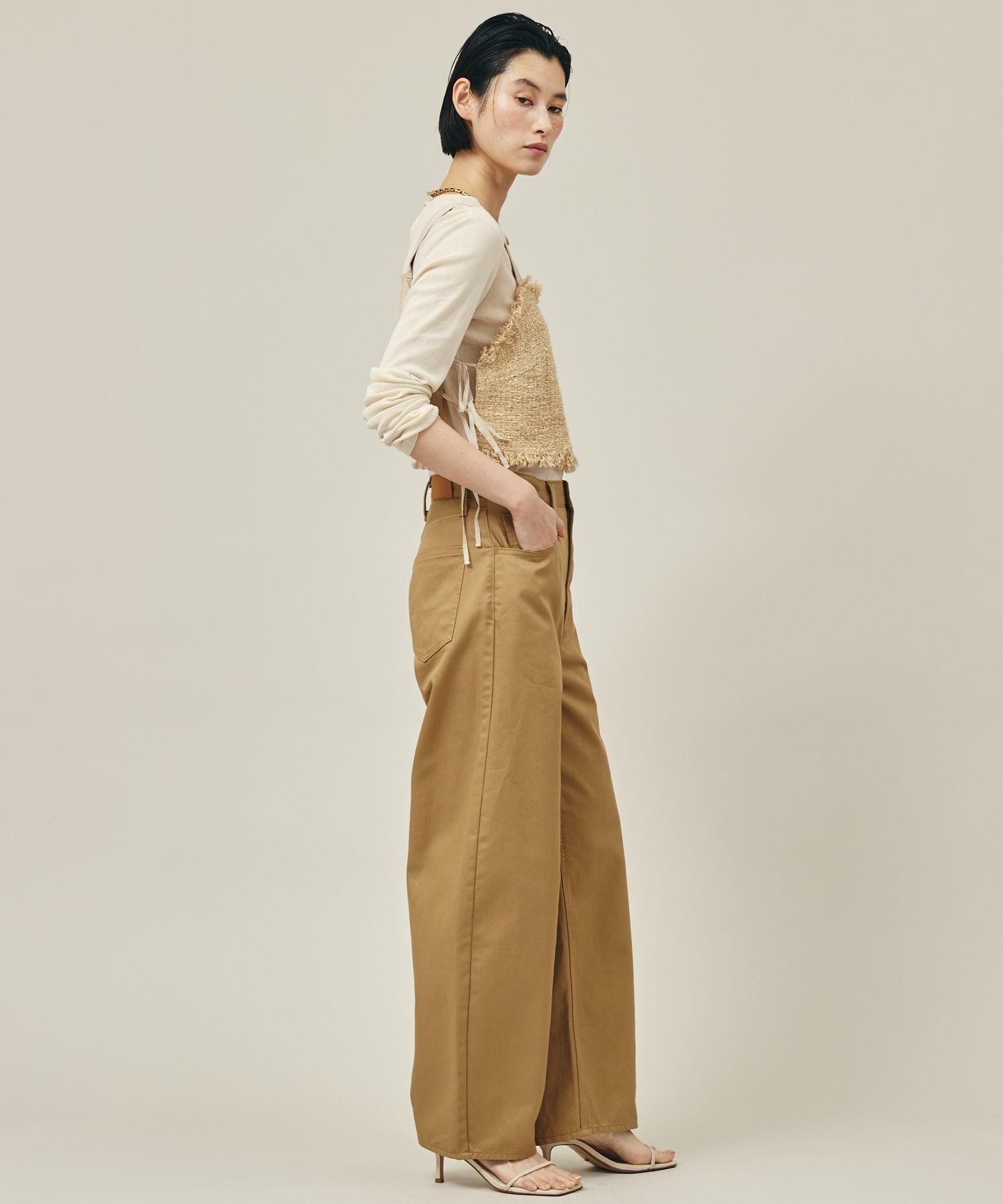 40サイズ★完売品★カレンソロジー　カーヴィーチノ　パンツ　カービー　チノパン Curensology（カレンソロジー） チノパン /「＆RC」チノカーヴィー