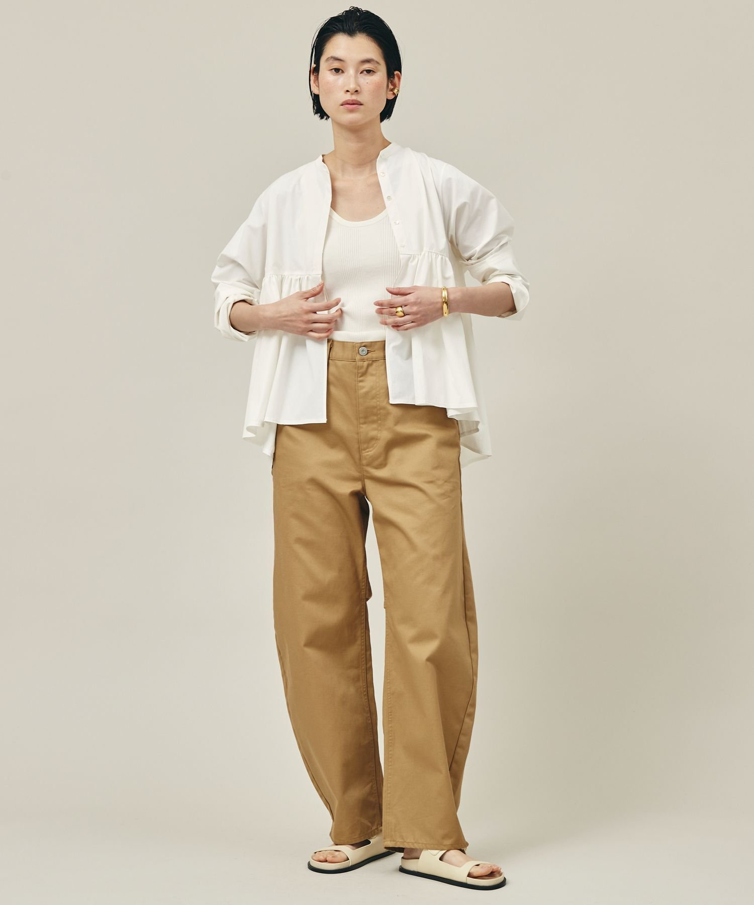 カレンソロジー　カーヴィーチノパンツ Curensology（カレンソロジー） チノパン /「＆RC」チノカーヴィー