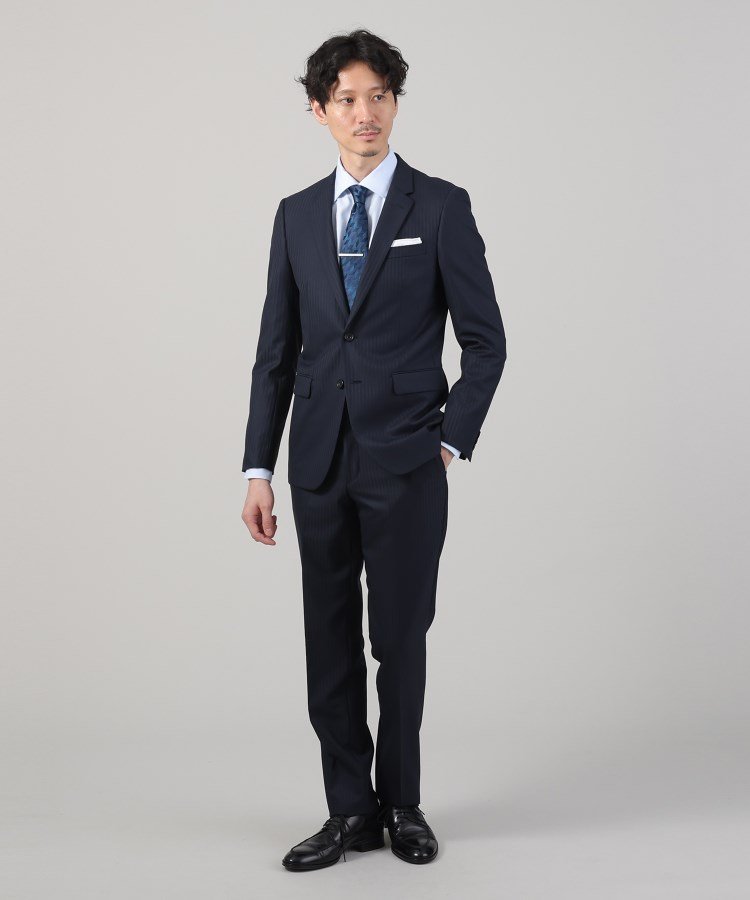 TAKEO KIKUCHI｜【ナローモデル】シャイニー ヘリンボン ストライプ