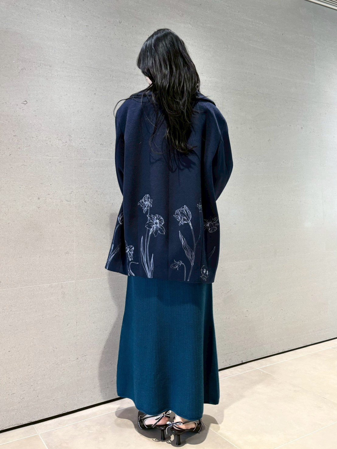 LILY BROWN｜エンブロイダリーコクーンコート | Rakuten Fashion(楽天