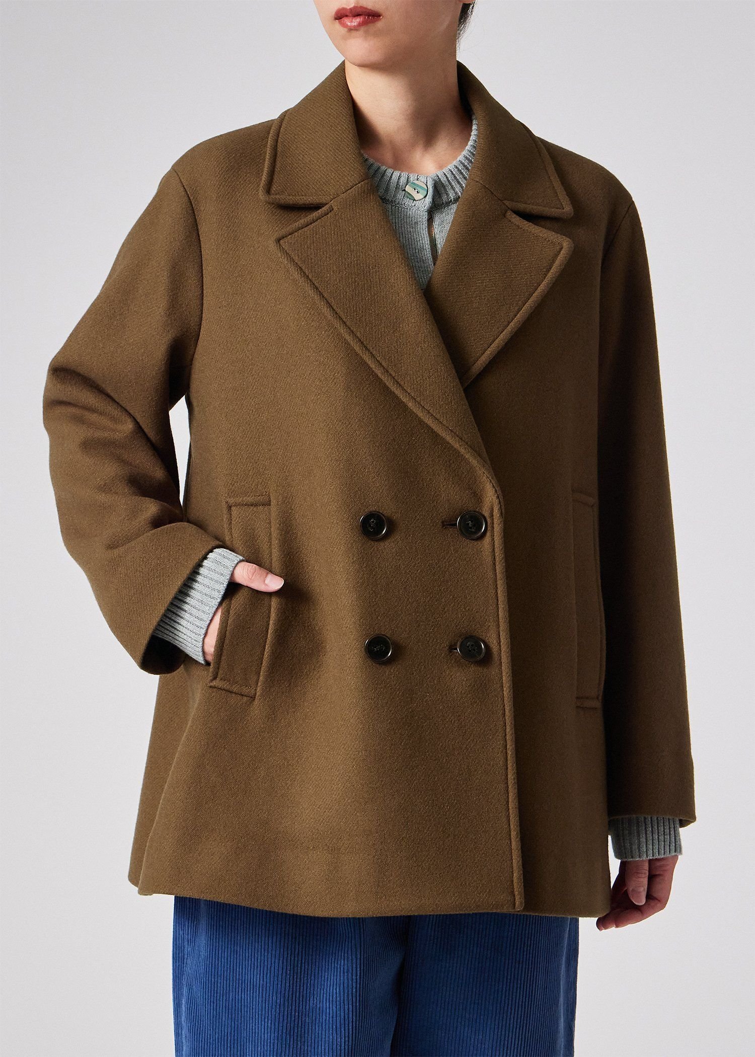 Paul Smith｜ウィメンズ ウールカルゼ ショート ピーコート | Rakuten