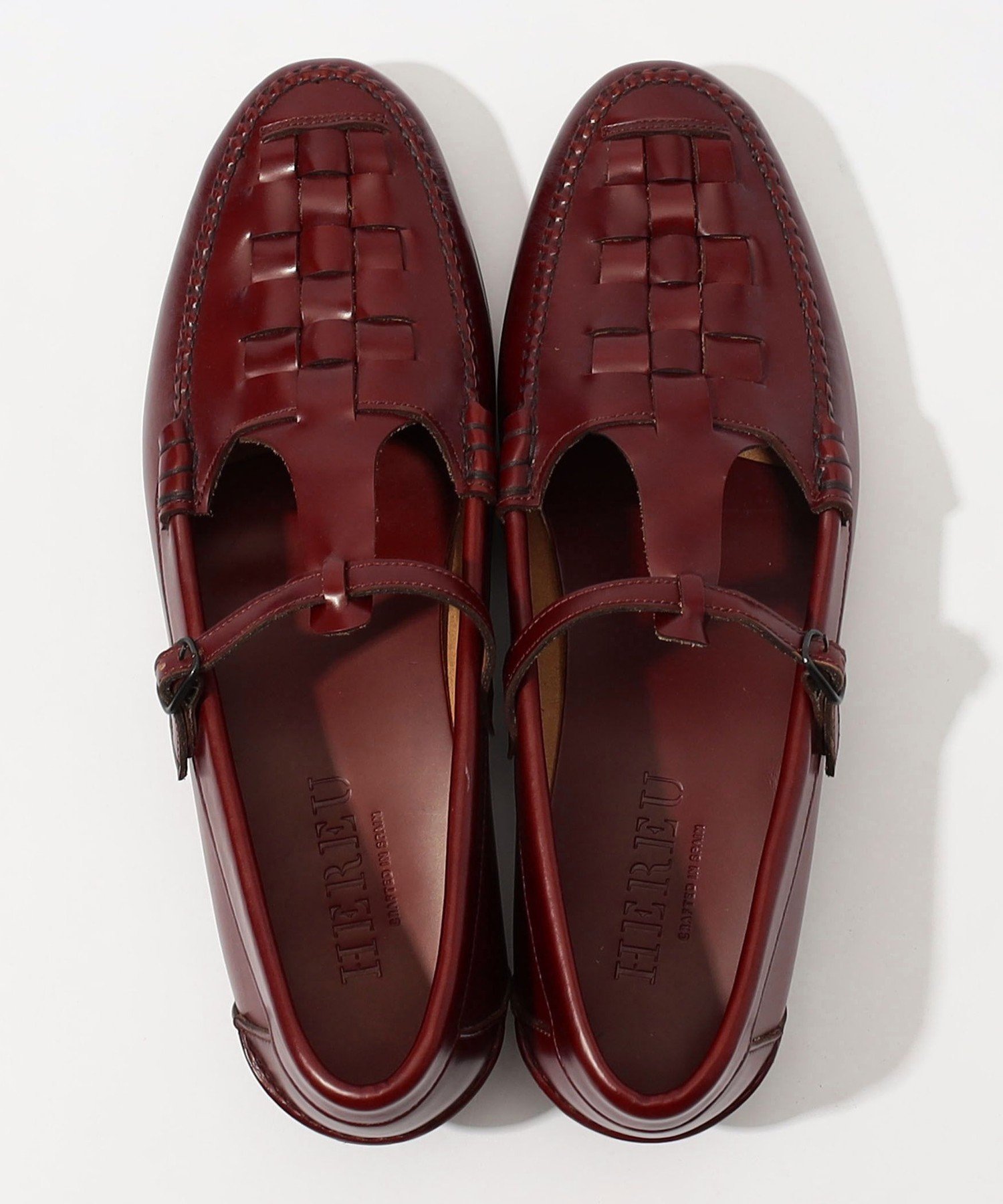 TOMORROWLAND｜HEREU MAQUEDA Interwoven T-bar Loafer ストラップ