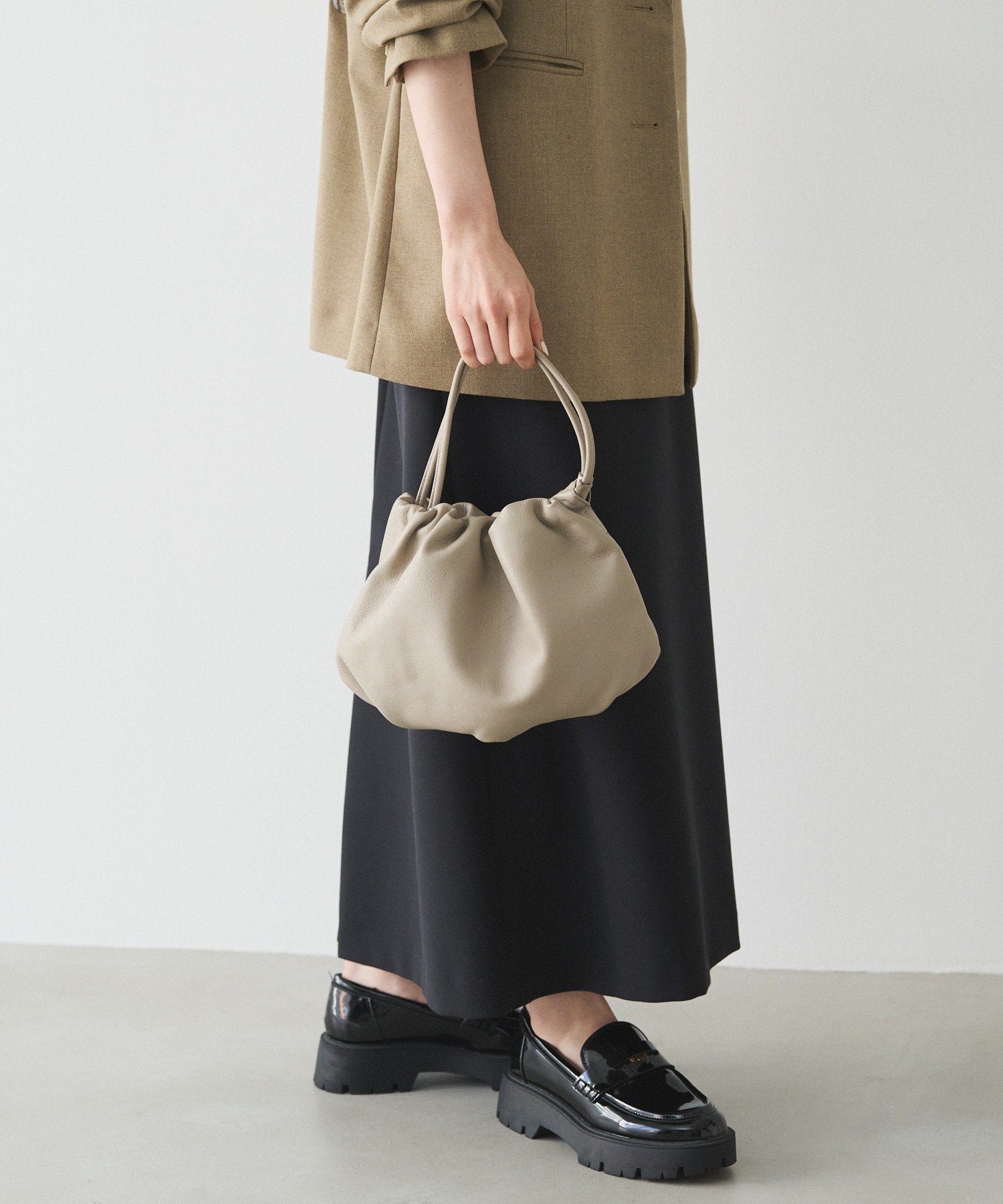 russet｜レザー巾着4WAYショルダーバッグ | Rakuten Fashion(楽天