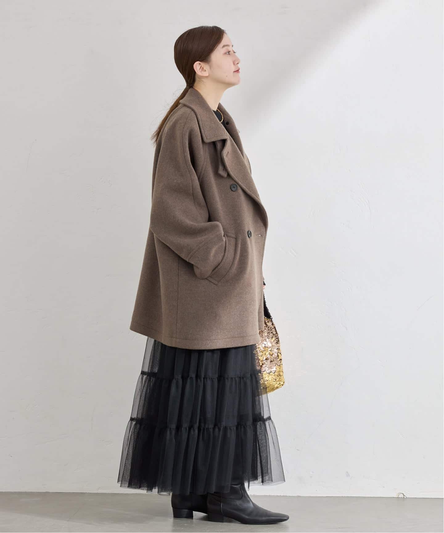 IENA｜ダブルブレストハーフコート | Rakuten Fashion(楽天