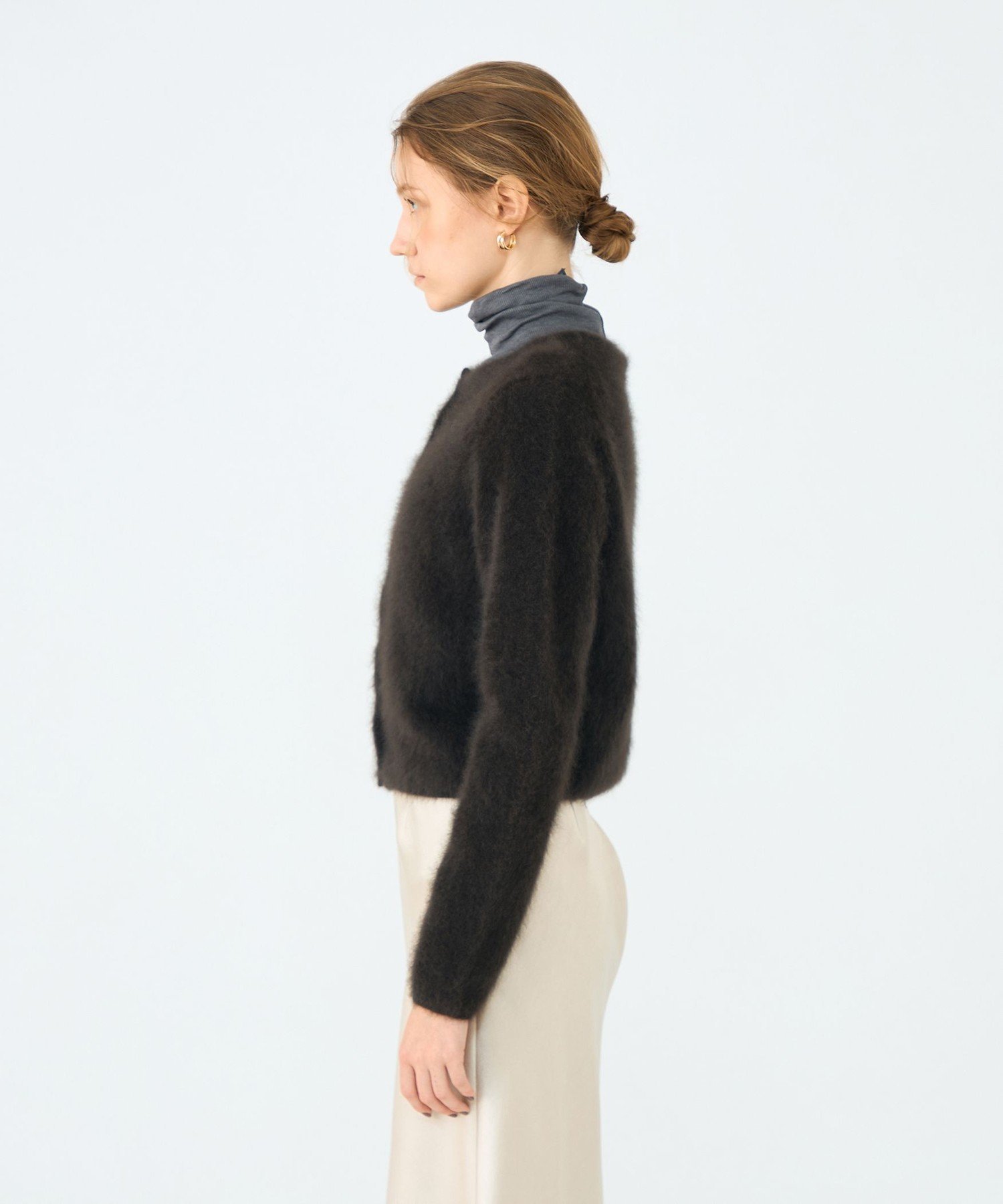 TOMORROWLAND｜フラッフィーヤーン クルーネックカーディガン