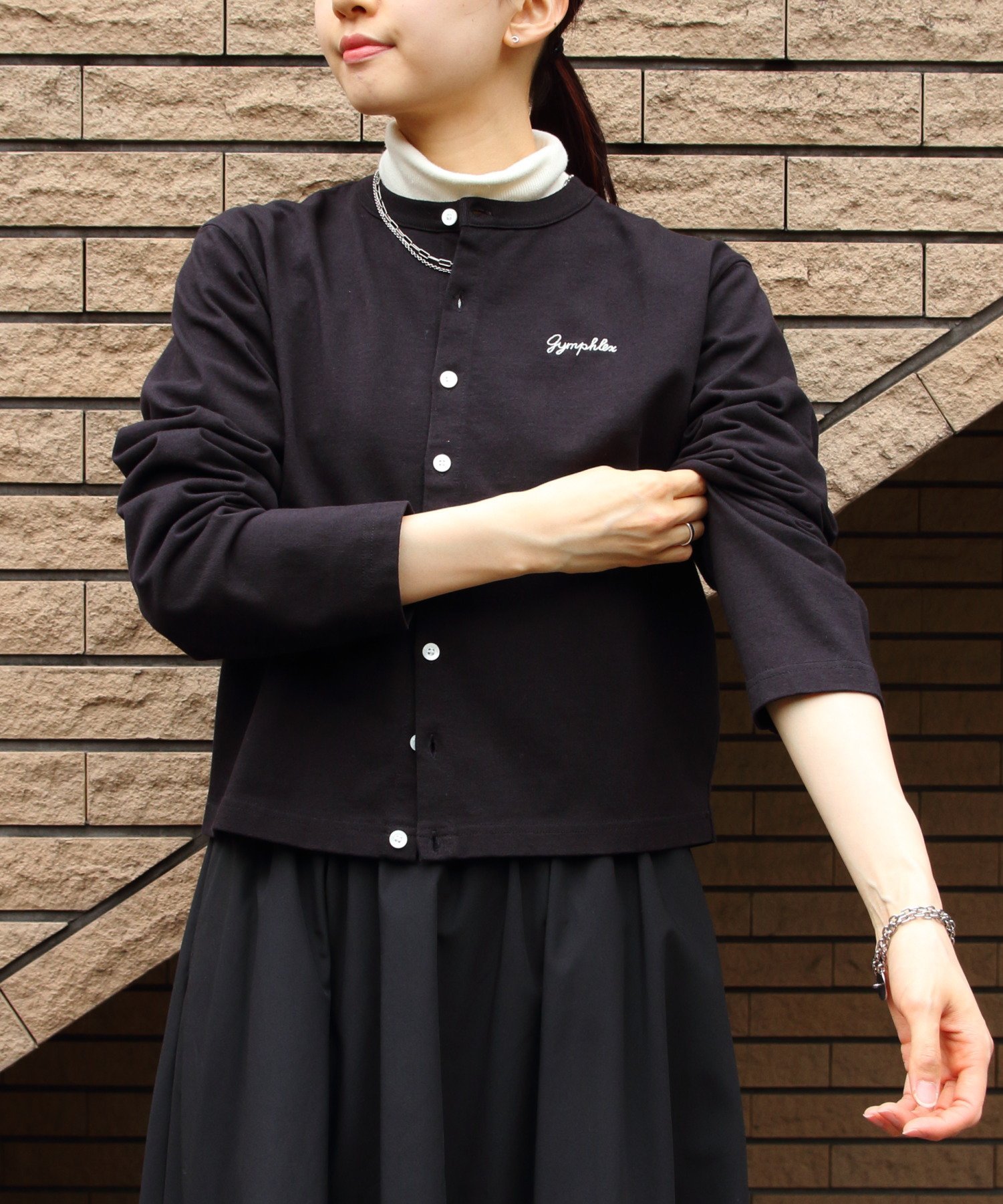 STEPS｜GYMPHLEX/(W)SHORT CREW NECK CARDIGAN C0367 | Rakuten