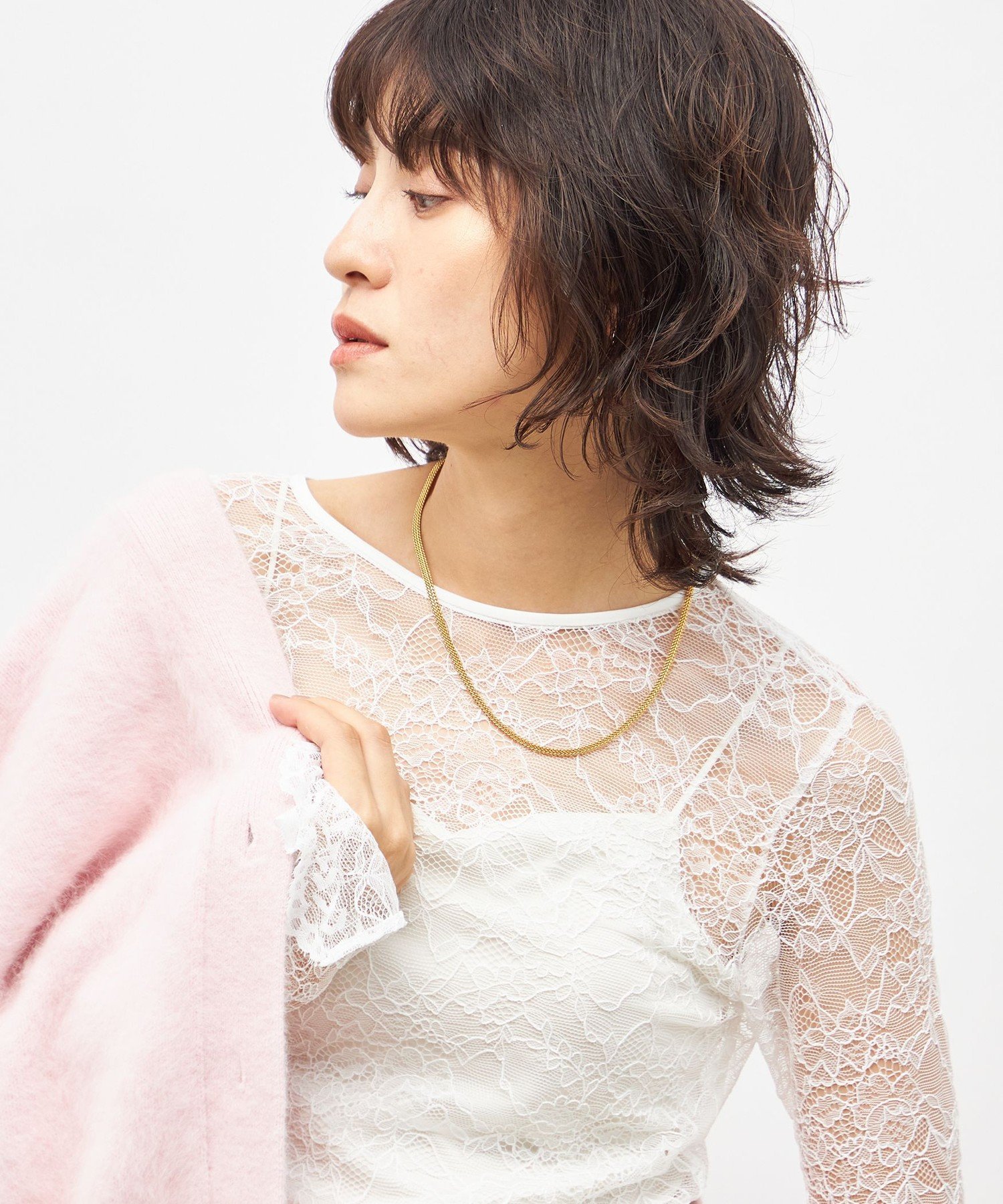 NOLLEY'S｜ウォッシャブルラッセルレースTブラウス | Rakuten Fashion