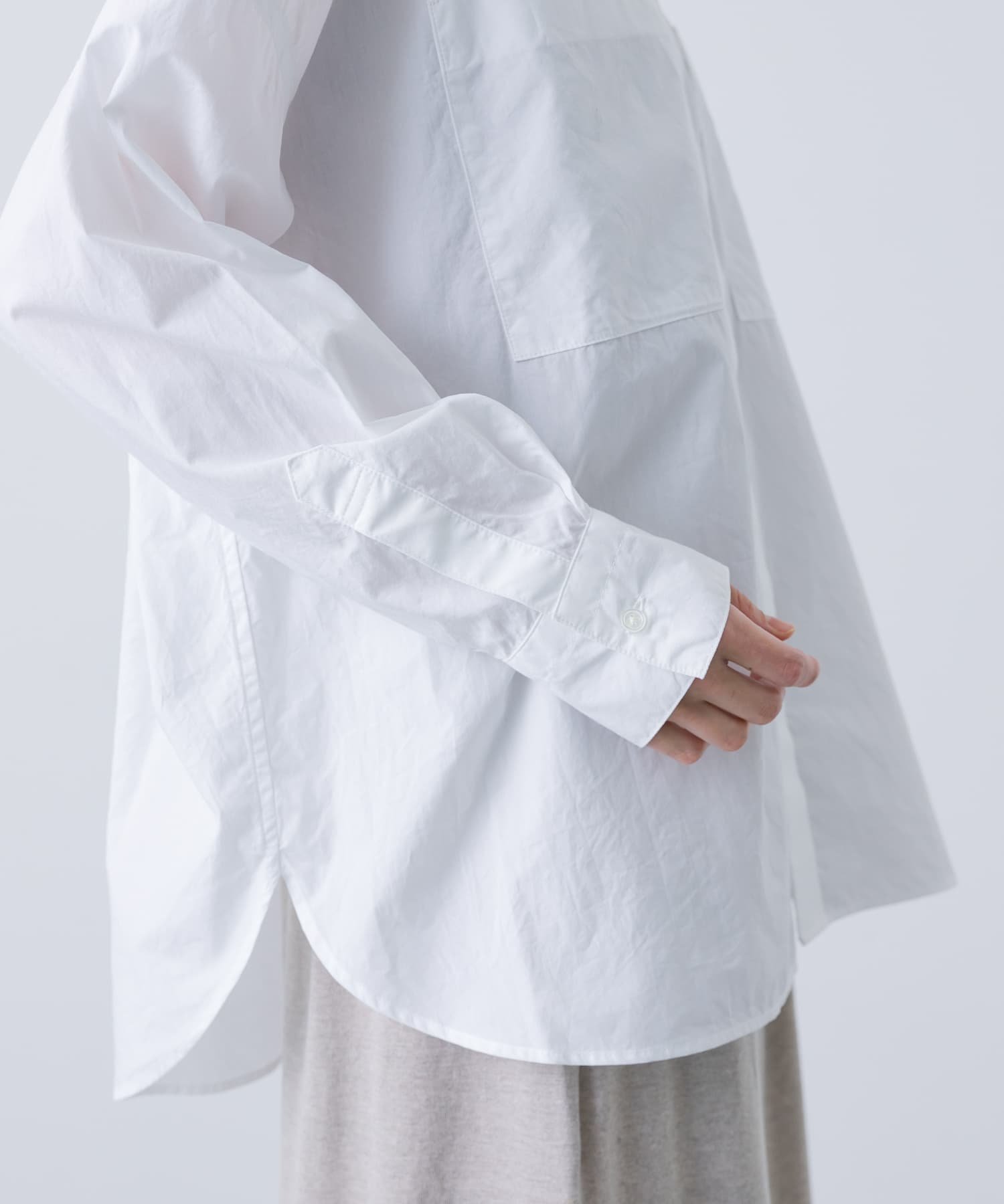 かぐれ｜コットンダブルポケットワイドシャツ | Rakuten Fashion(楽天