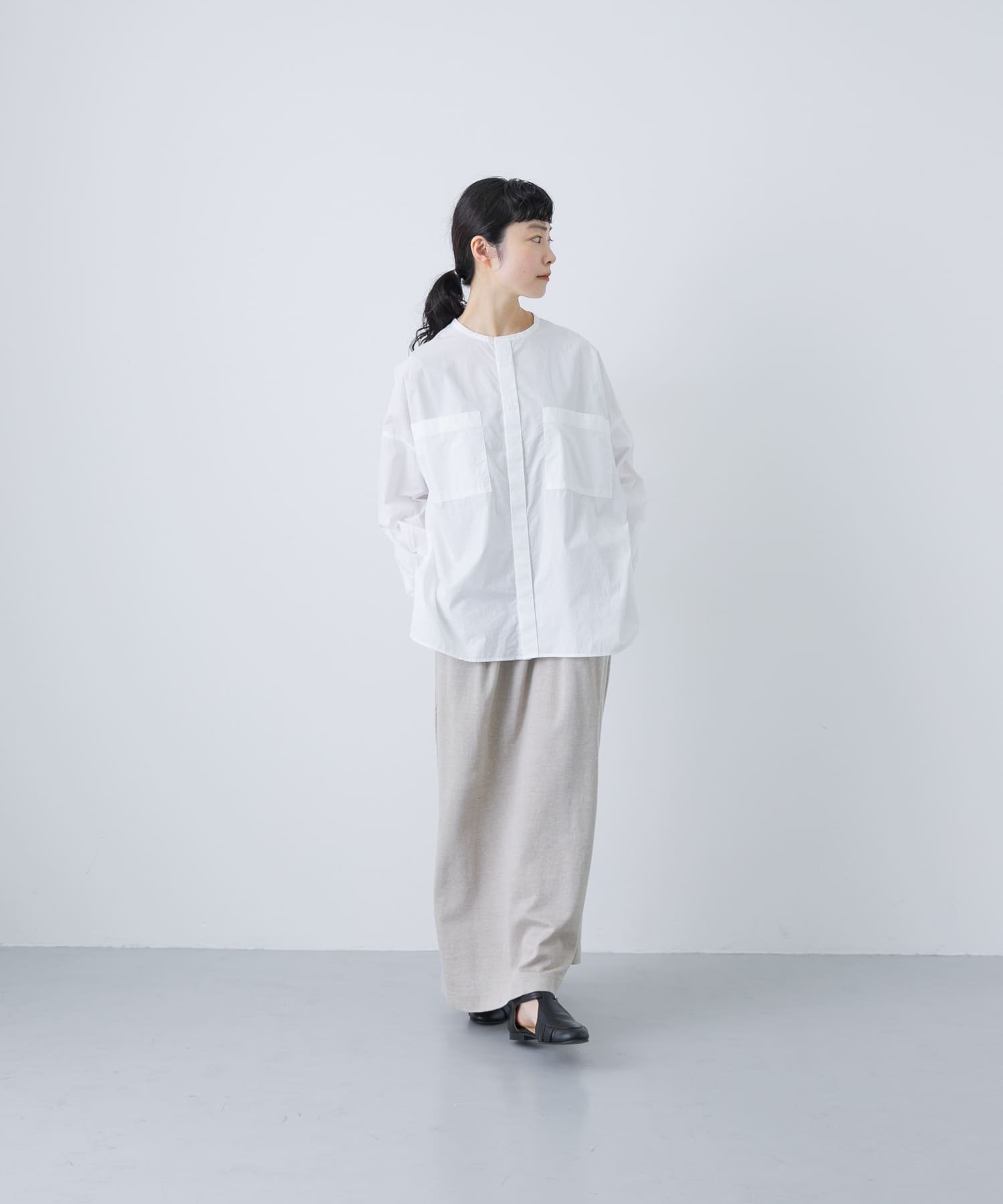 かぐれ｜コットンダブルポケットワイドシャツ | Rakuten Fashion(楽天