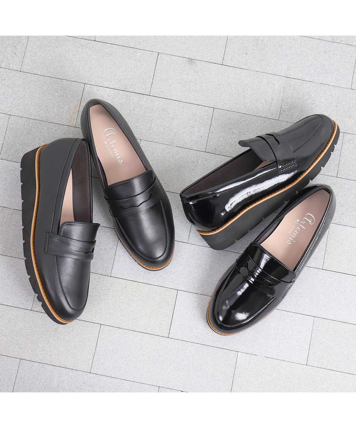 artemis by DIANA｜厚底コインローファー | Rakuten Fashion(楽天