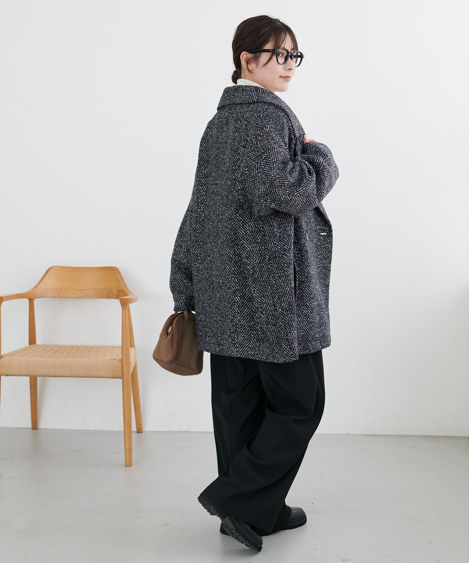 Discoat｜【WEB限定】ヘリンボーンダブルテラージャケット | Rakuten