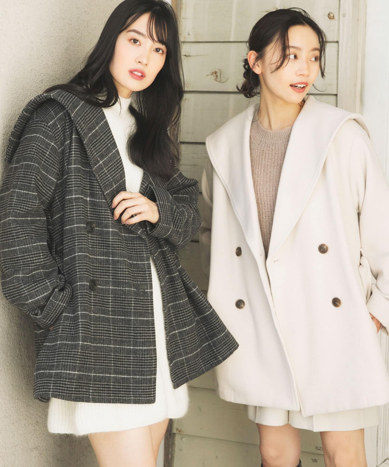 SENSE OF PLACE｜ビッグカラーミディコート | Rakuten Fashion(楽天