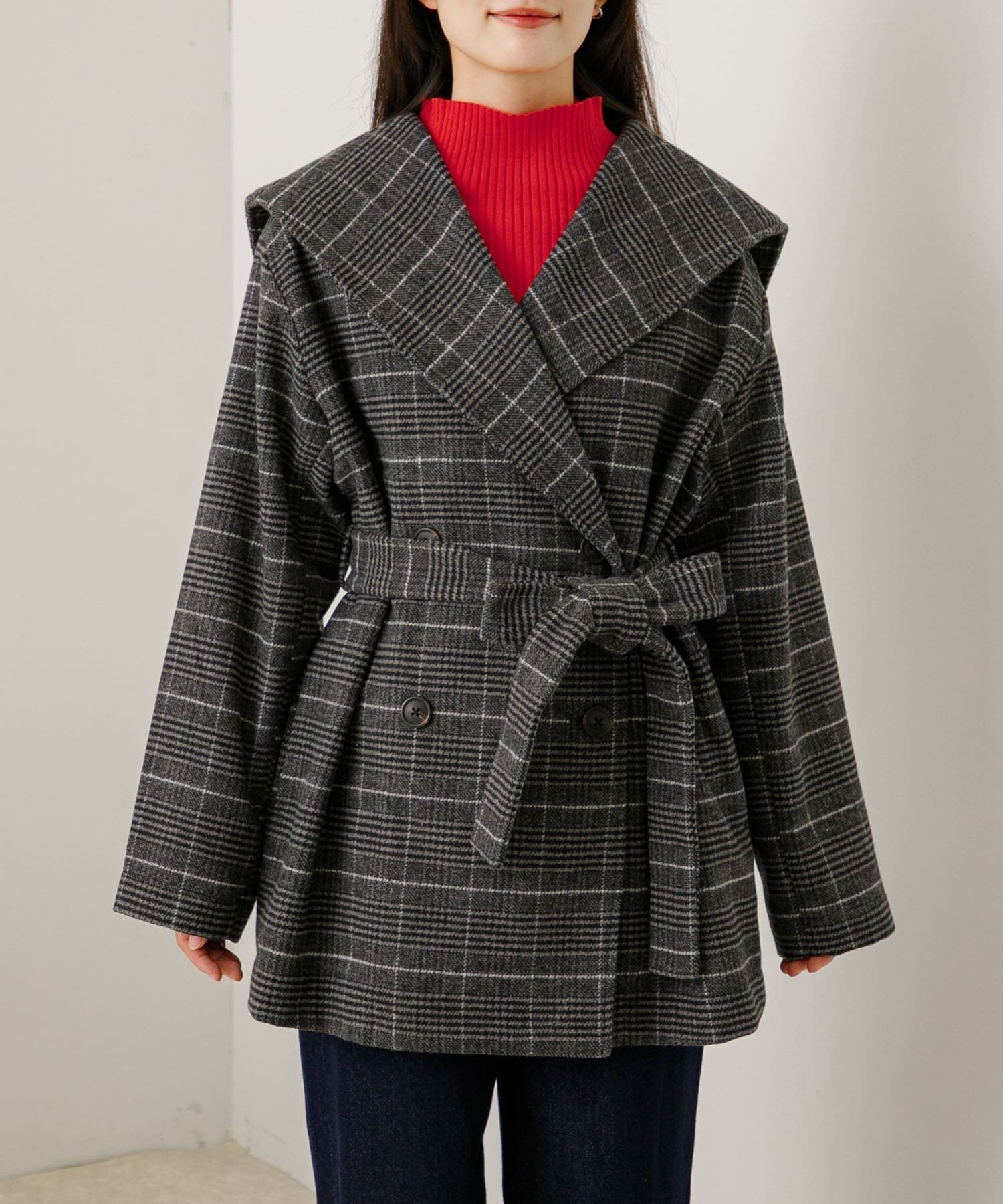 SENSE OF PLACE｜ビッグカラーミディコート | Rakuten Fashion(楽天