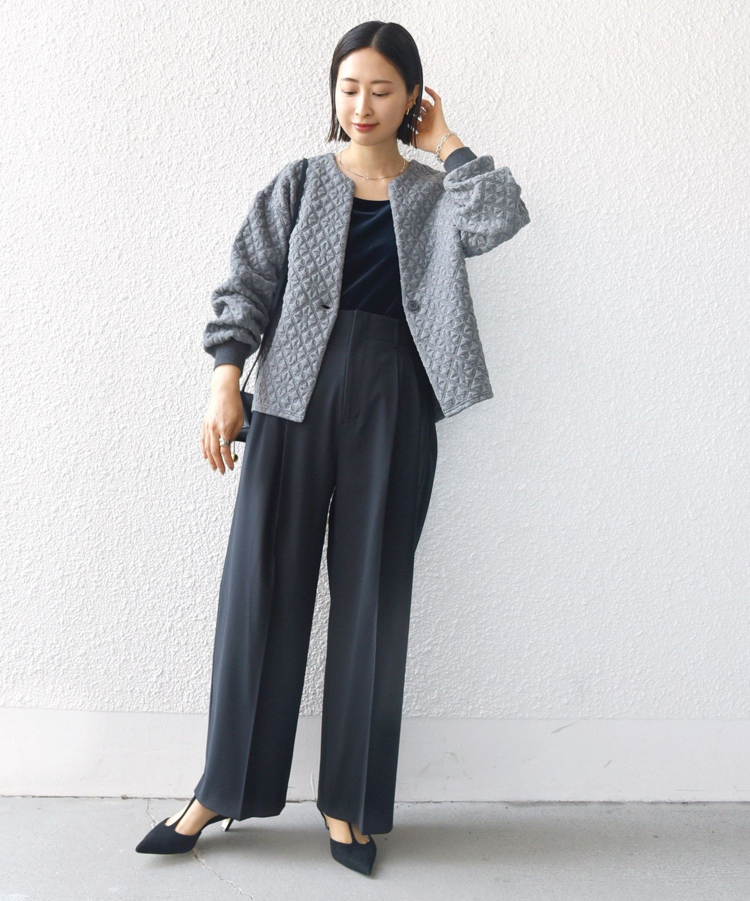 SHIPS キルティング ジャカード カーディガン SHIPS（シップス） カーディガン 「WEB限定」「手洗い可能