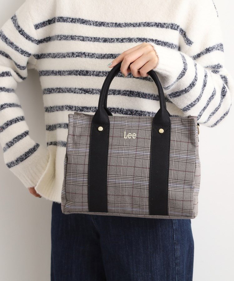 BLACK LABEL グレー チェック柄 バッグ BLACK LABEL グレー チェック柄