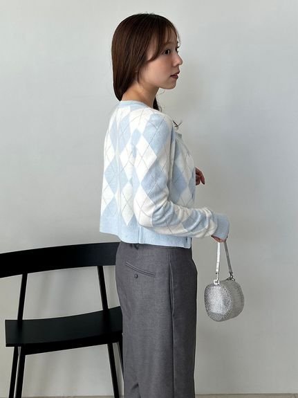 SNIDEL｜アーガイルニットアンサンブル | Rakuten Fashion(楽天