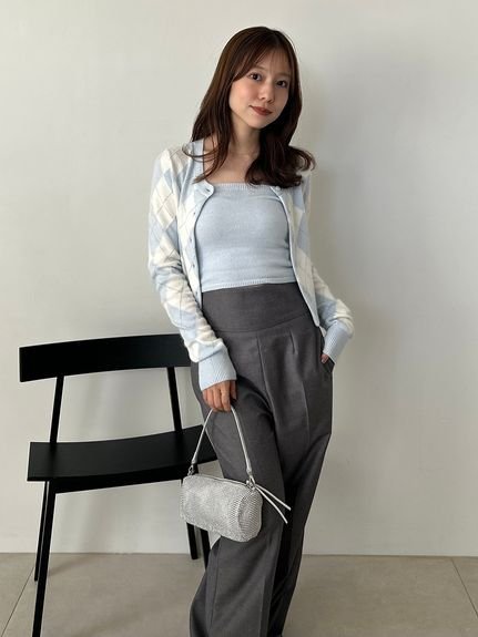 SNIDEL｜アーガイルニットアンサンブル | Rakuten Fashion(楽天
