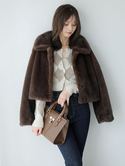 SNIDEL｜アーガイルニットアンサンブル | Rakuten Fashion(楽天