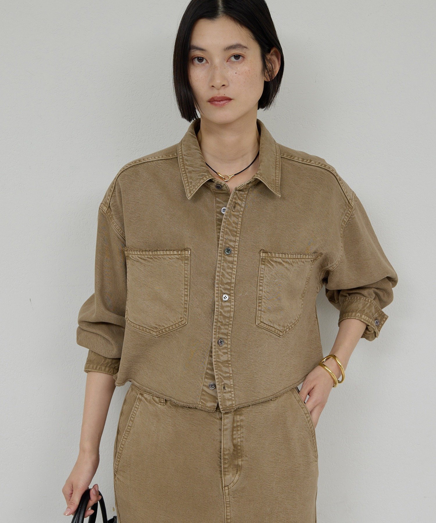 GALLARDAGALANTE｜【セットアップ対応】リヨセルショートシャツ