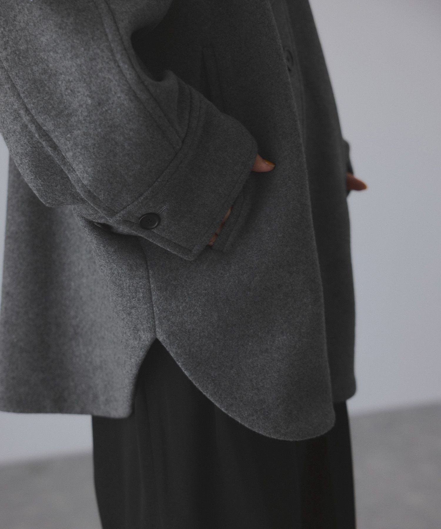 ADAM ET ROPE'｜Super140'sメルトンシャツコート | Rakuten Fashion