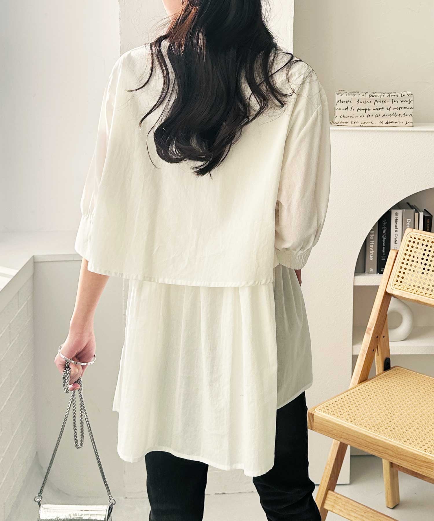 GeeRA｜ペプラムシャツチュニック | Rakuten Fashion(楽天ファッション